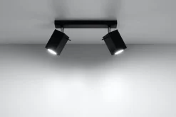 Aufbau Spotstrahler FALERIA in Schwarz 2-flmg