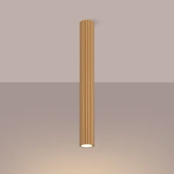 Aufbauspot Aufputz Ø 6,5 cm H: 60 cm Aluminium in Gold GU10