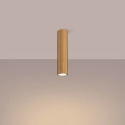 Aufbauspot GU10 D: 6,5 cm H: 30 cm Aufputz in Gold Modern