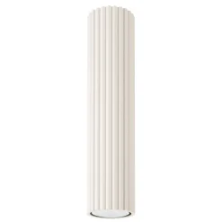 Aufbauspot GU10 in Creme Ø 6,5 cm H: 30 cm schmal BERTA