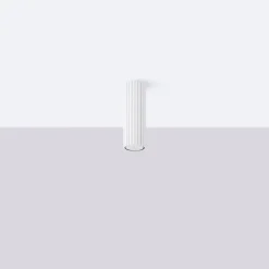 Aufbauspot Weiß Ø 6,5 cm H: 20 cm klein GU10 Aluminium Modern