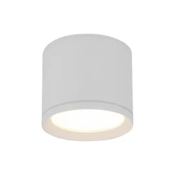 Aufbauspot Weiß Aluminium GX53 IP44 Ø8,4 cm Aufputz