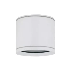 Aufbauspot Weiß Aluminium GX53 IP44 Ø8,4 cm Aufputz