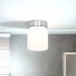 Aufbaustrahler Weiß Chrom Glas