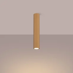 Aufputz Deckenspot GU10 H: 40 cm Ø 6,5 cm in Gold Modern