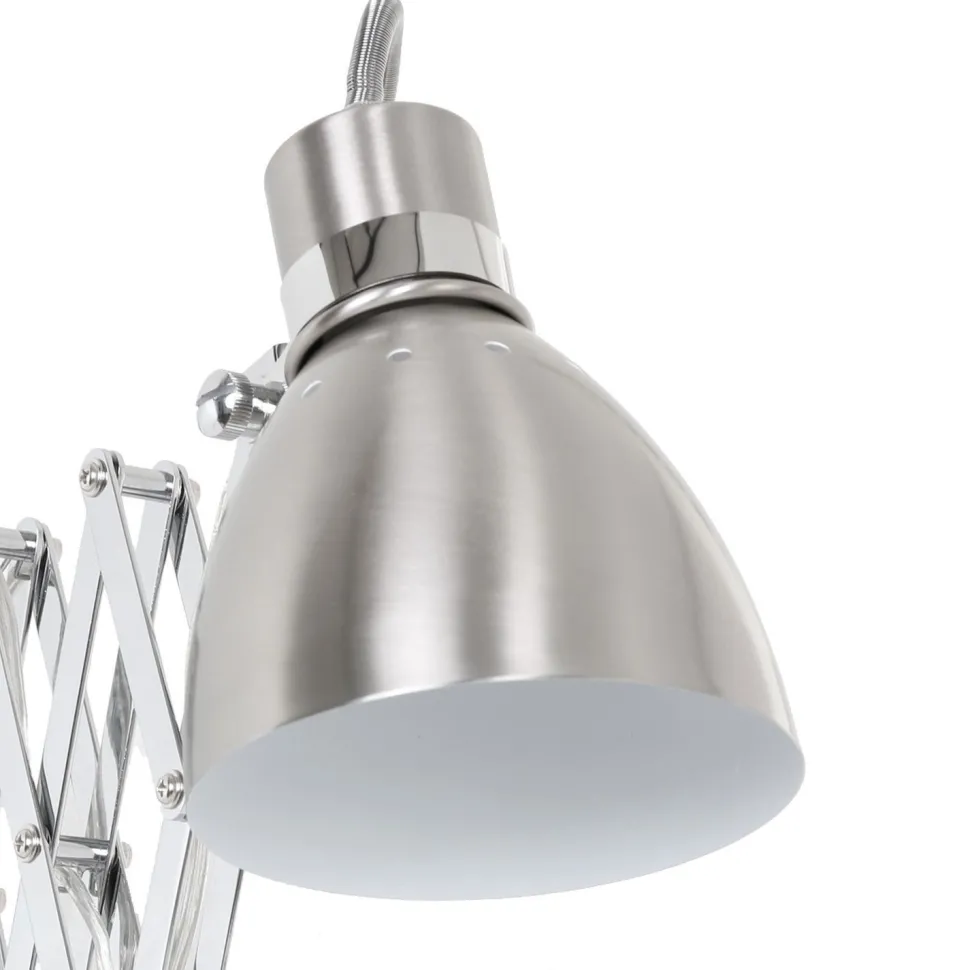 Ausziehbarer Wandspot Metall E27 dimmbar mit Stecker