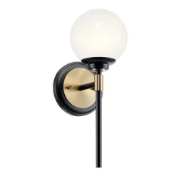 Badezimmerlampe IP44 LED G9 34,8 cm hoch Metall Glas