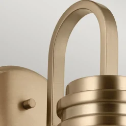 Badezimmerlampe Metall Glas mit LED G9 IP44 24 cm hoch