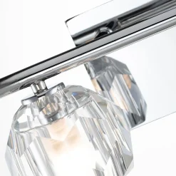 Badezimmerleuchte Kristall LED G9 3000 K 33,4 cm breit klein