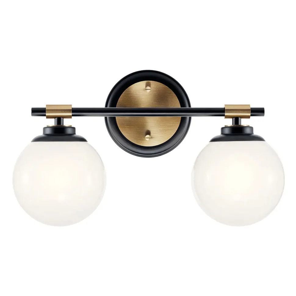 Badezimmerleuchte LED G9 Glas Metall IP44 B:37,3 cm Kugel