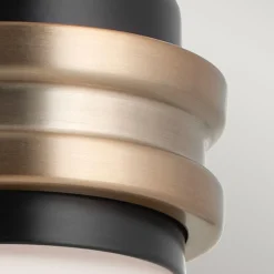 Badezimmerleuchte LED G9 IP44 H: 24 cm Metall Glas