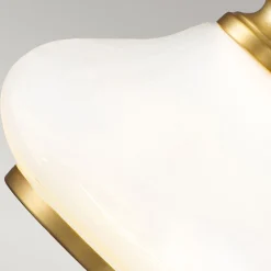 Badezimmerleuchte Metall Glas H: 19,1 cm IP44 mit G9 LED