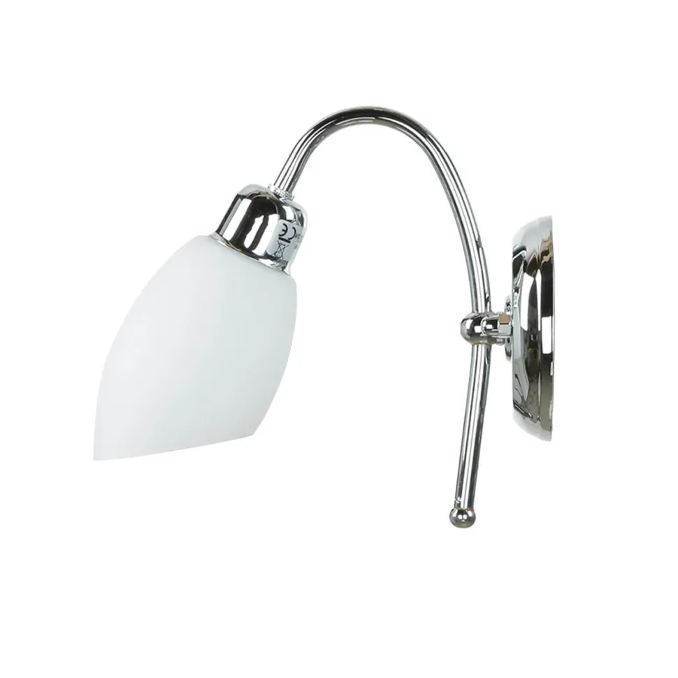 Badlampe Chrom Echt-Messing E14 rostfrei ISMENE