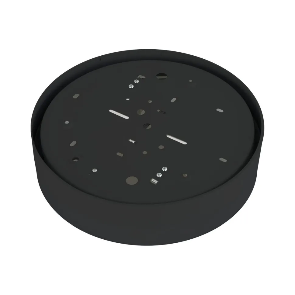 Badlampe Decke IP44 Badezimmer Ø 29 cm rund Weiß Schwarz