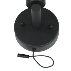 Badlampe Wand IP44 Schwarz Weiß G9 Zugschalter Kugelschirm