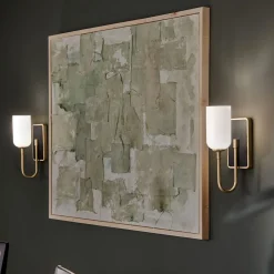 Badlampe Wand Metall Glas 33,8 cm hoch IP44 G9 LED 3000 K