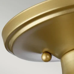 Badleuchte Decke IP44 in Messing Klar klein Metall Glas