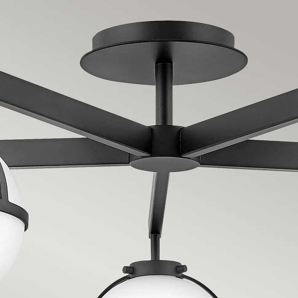 Badleuchte Decke Schwarz Weiß IP44 81,3 cm breit Metall Glas