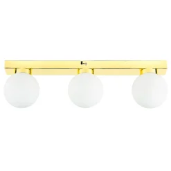 Badleuchte in Gold Weiß Wand Decke STAR