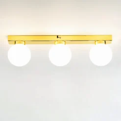 Badleuchte in Gold Weiß Wand Decke STAR