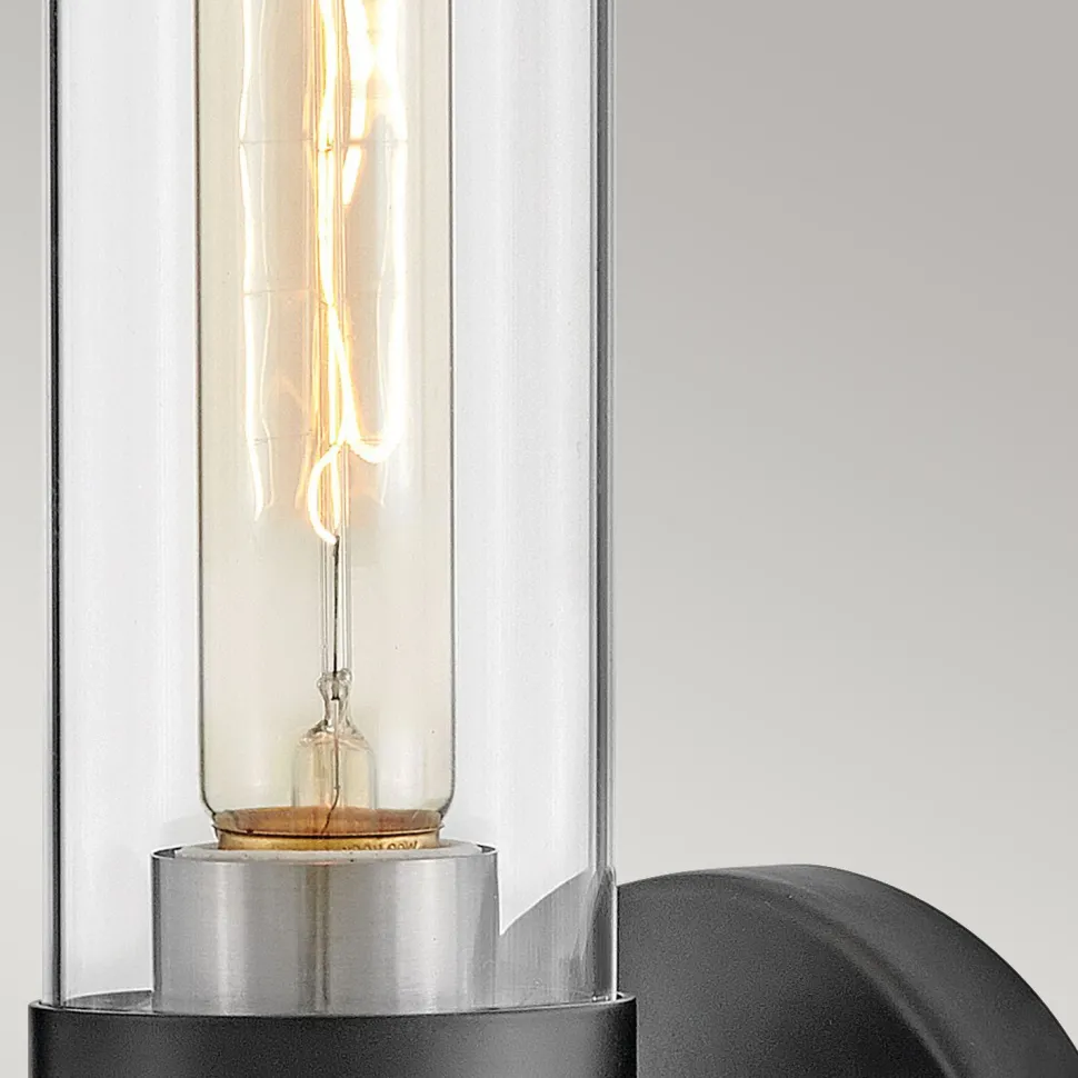 Badleuchte Metall Glas E27 IP44 H: 34,6 cm Modern GRETA