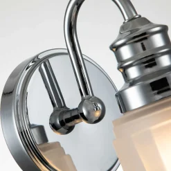 Badleuchte Metall Glas H: 23,7 cm IP44 G9 LED 3000 K