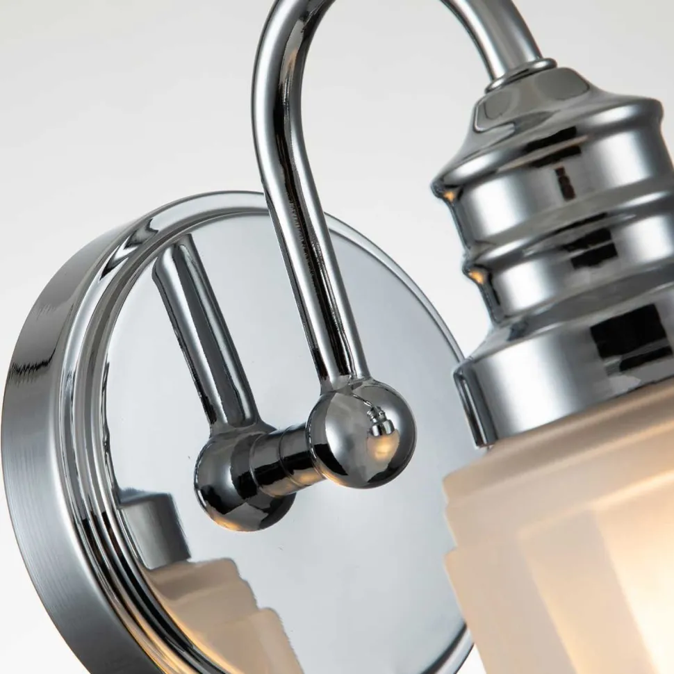 Badleuchte Metall Glas H: 23,7 cm IP44 G9 LED 3000 K