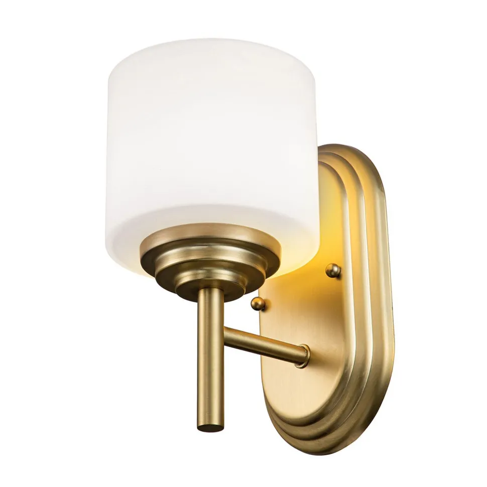 Badleuchte Metall Glas IP44 H: 21,6 cm 3000 K LED G9 AVORIO