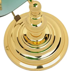 Banker Tischlampe Gold 24K aus Echt-Messing