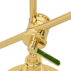 Bankerlampe Vergoldet 24 Karat aus Echt-Messing