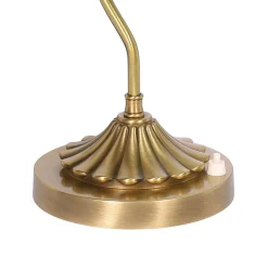 Bankerleuchte Gün Bronze H: 30 cm aus Messing Glas E27