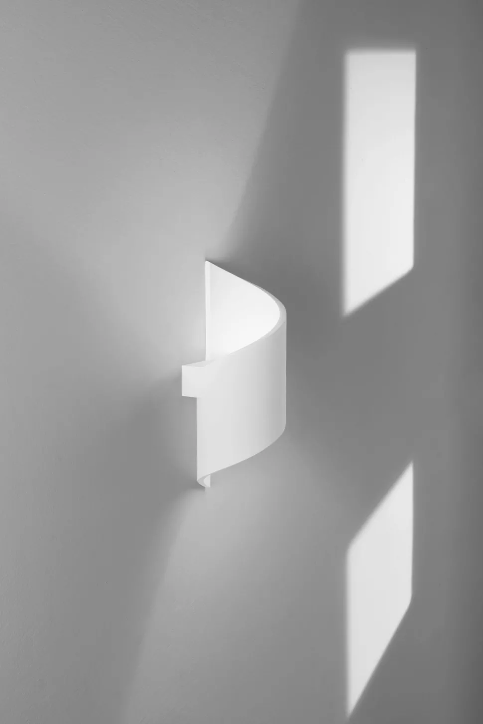 Bemalbare Wandleuchte Gips Weiß H:30,5 cm G9 Modern