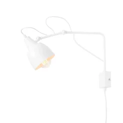 Bewegliche Wandleuchte Weiß zielgerichtet T:50 cm Metall