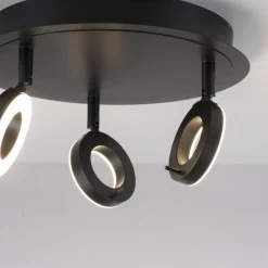 Beweglicher LED Deckenstrahler Anthrazit IP44 Ø33,5 cm