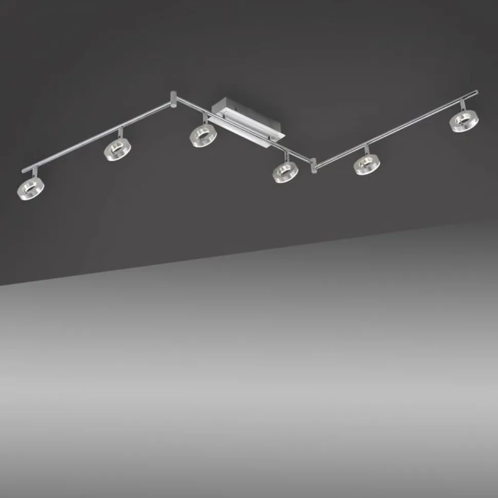 Beweglicher LED Deckenstrahler in Aluminium IP44 188 cm