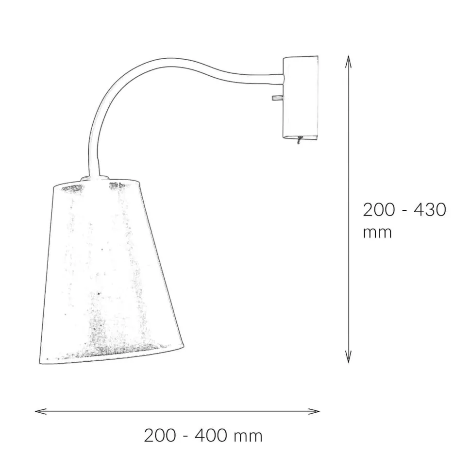 Biegsame Wandleuchte FLEX SHADE in Schwarz