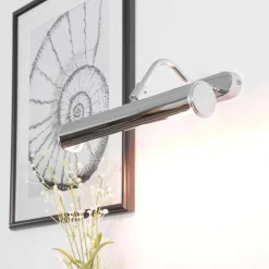 Bilderleuchte Chrom 30cm Echt-Messing