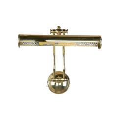 Bilderleuchte Messing in Shabby Weiß Gold