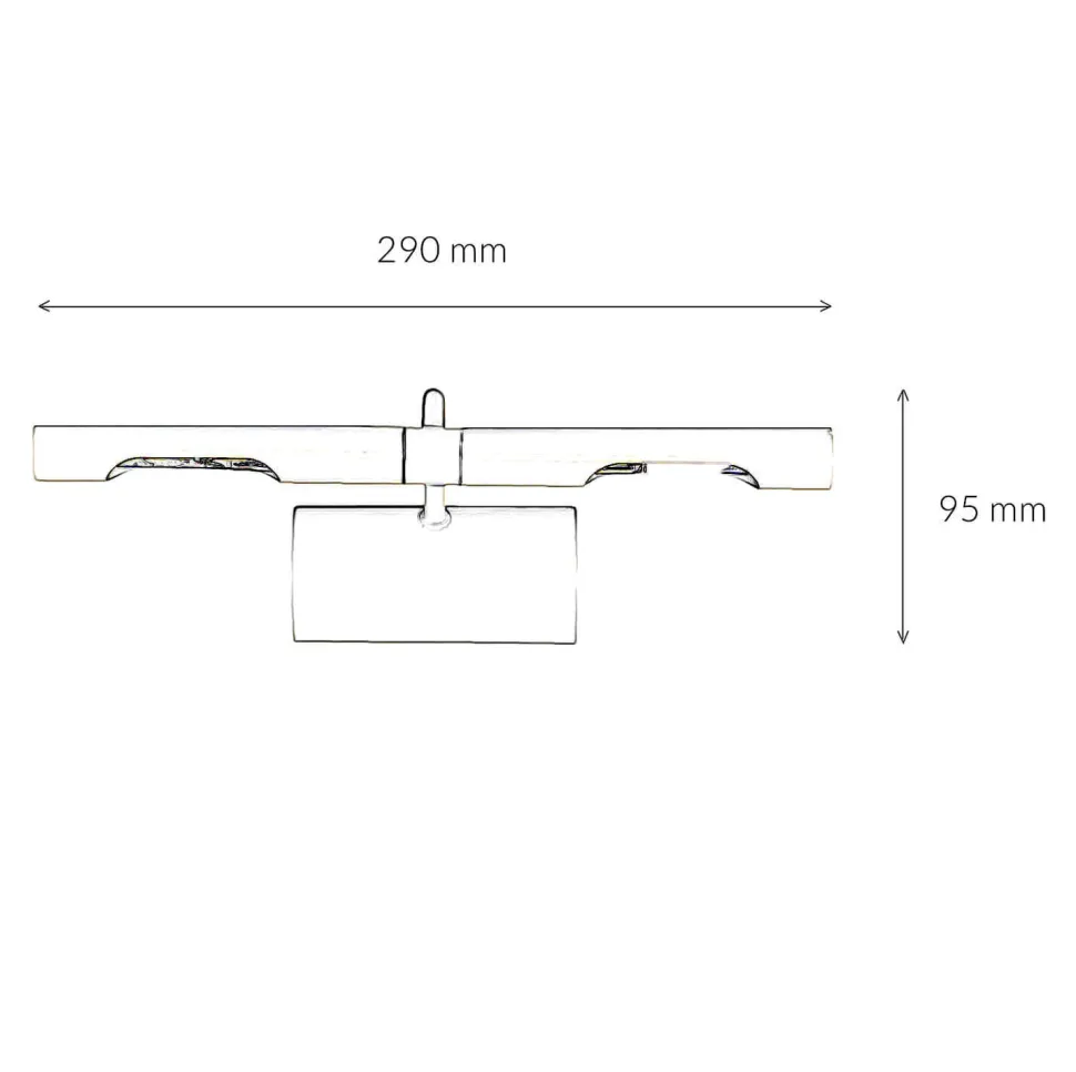 Bilderleuchte Weiß 2x G9 Metall Wand Wohnzimmer