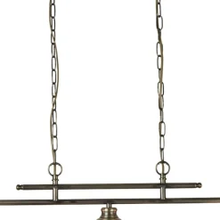 Billardleuchte Esstisch B: 99 cm in Messing antik 3x E27