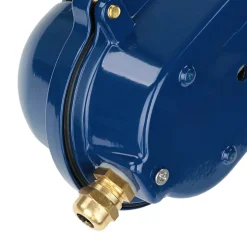 Blaue Außen Wandlampe aus Echt-Messing SKIATHOS