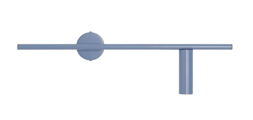 Blaue Wandlampe Metall Zylinder GU10 B:60 cm dekorativ