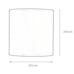 Blauer Lampenschirm für Stehlampen Stoff Zylinder