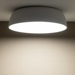 Blendarme Deckenlampe Metall E27 Ø58 cm Weiß wohnlich