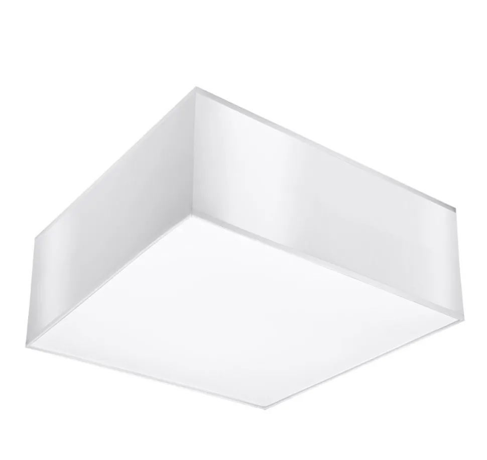 Blendarme Deckenleuchte Weiß Modern 25 cm quadratisch E27