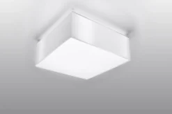 Blendarme Deckenleuchte Weiß Modern 25 cm quadratisch E27