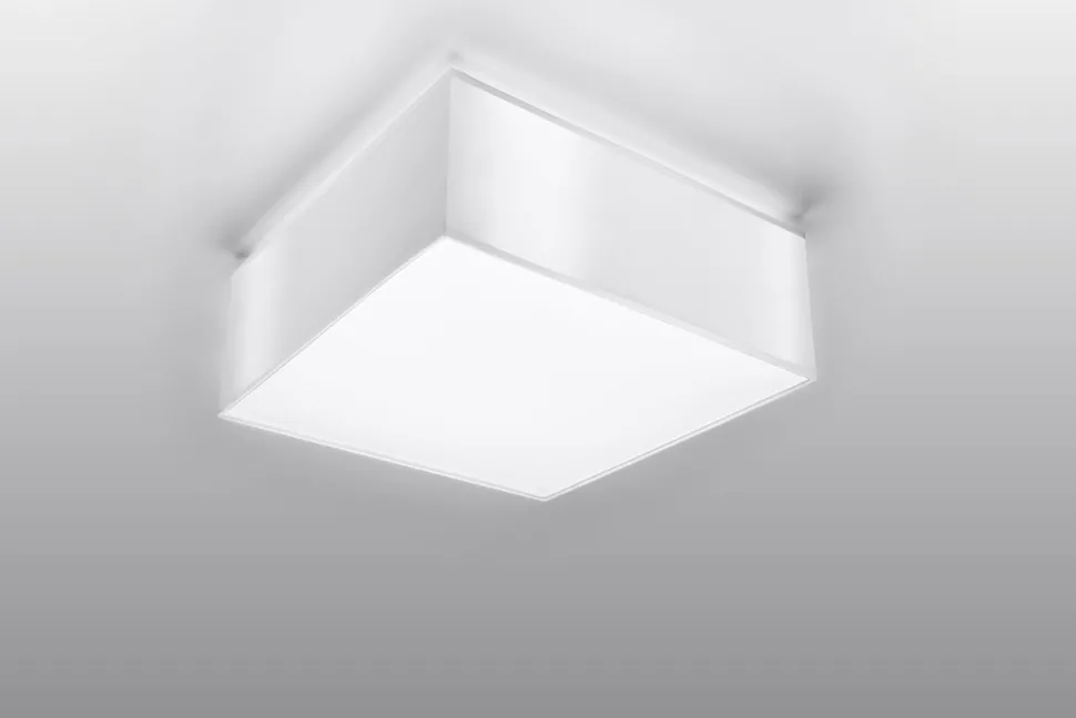 Blendarme Deckenleuchte Weiß Modern 25 cm quadratisch E27