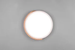 Blendarme LED Deckenlampe Holz rund Ø31,5 cm 20 W Weiß