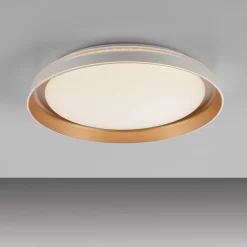 Blendarme LED Deckenlampe Weiß Messing Ø43 cm dimmbar