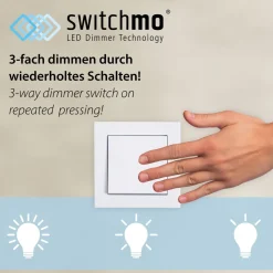 Blendarme LED Deckenlampe Weiß Messing Ø43 cm dimmbar